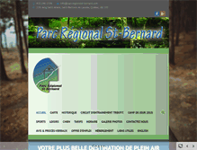 Tablet Screenshot of parcregionalst-bernard.com